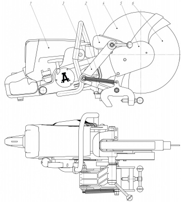 Схема рельсореза РРС-80