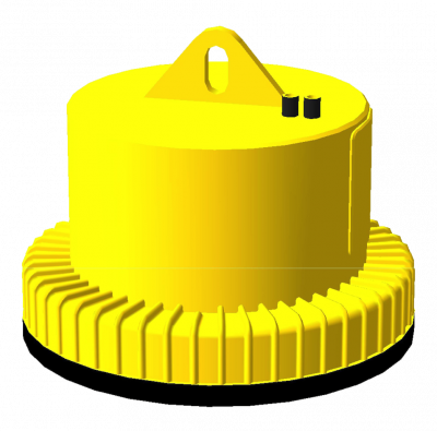 Электромагнит грузовой круглый ДКМг140 с питанием электрогенератора от гидравлической системы крана Электромагнит грузовой круглый ДКМг140 с питанием электрогенератора от гидравлической системы крана