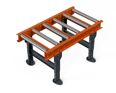 Рольганг универсальный РТ2 ( 7 роликов), Д1300 х Ш500 х В(650...850), мм