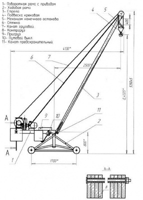 Кран стреловой КПМ-750 "Пионер"