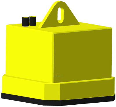 Электромагнит грузоподъемный прямоугольный ДПМг140-140 с питанием электрогенератора от гидравлической системы крана