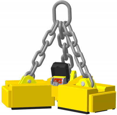 Электромагнит грузоподъемный ДПМш90-70 для переноски рулонов за торец Электромагнит грузоподъемный ДПМш90-70 для переноски рулонов за торец